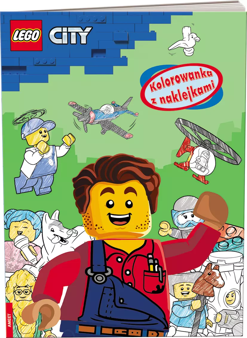 Lego City. Kolorowanka z naklejkami - Książki