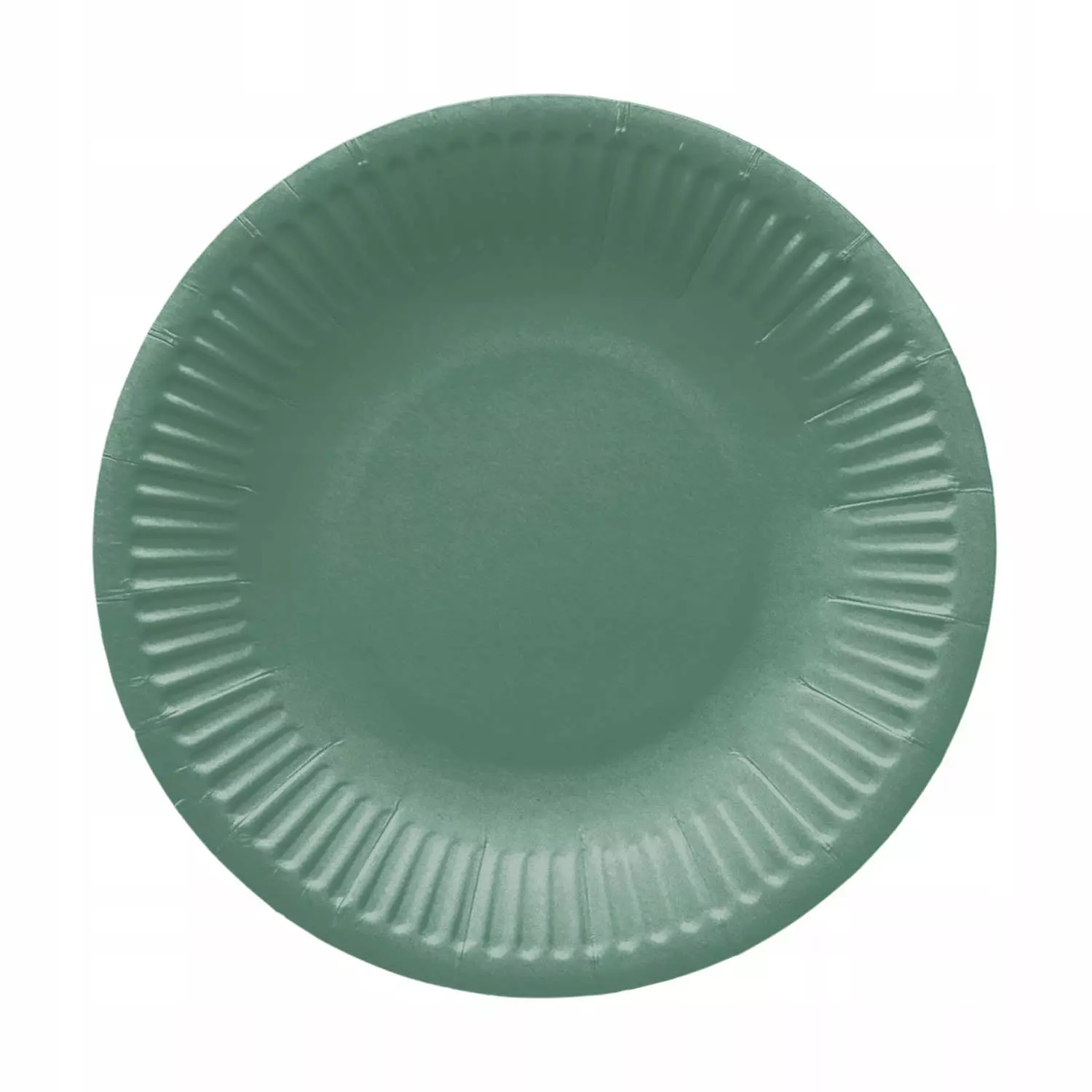 Talerze papierowe 18 cm, ciemnozielony Monocolor (8 sztuk) - Papiernicze i szkolne