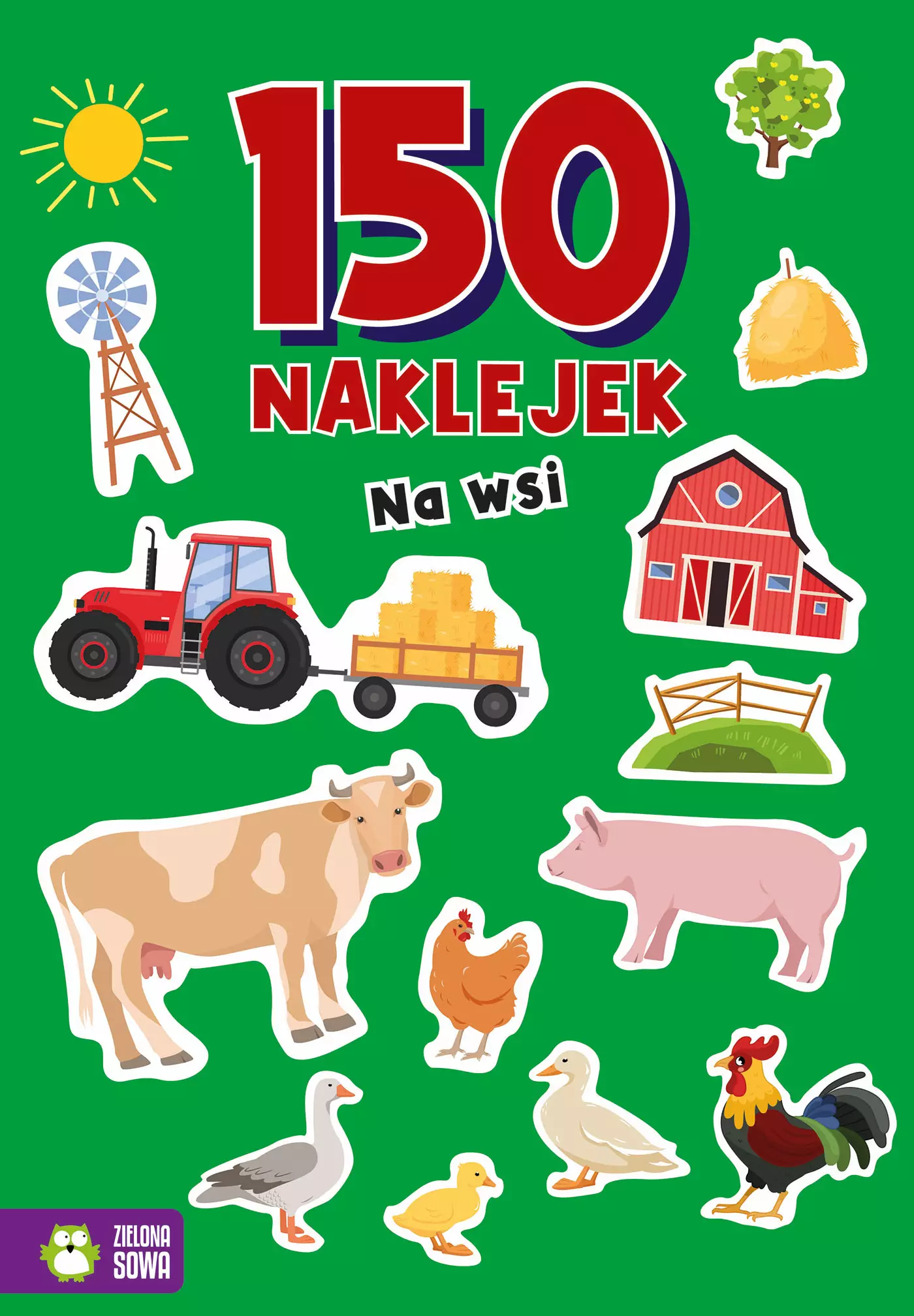 150 naklejek. Na wsi - Książki
