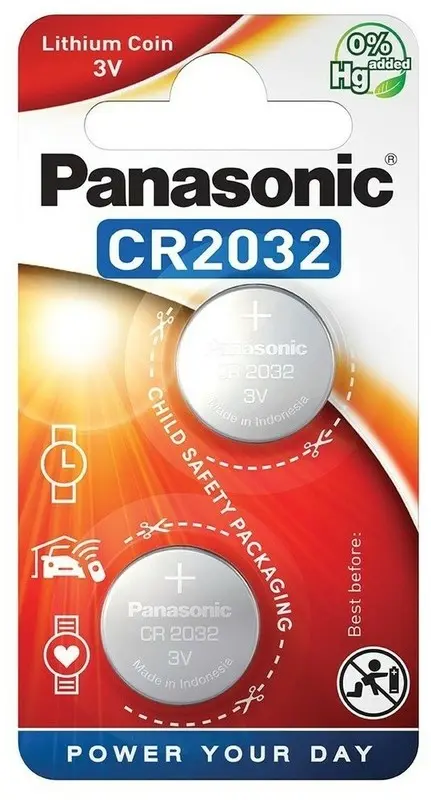 Bateria CR2032 3V litowa blister 2 szt., Panasonic - Elektronika i akcesoria