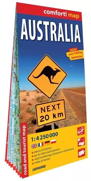 Comfort! map Australia 1:4 250 000 w.2025 - Książki