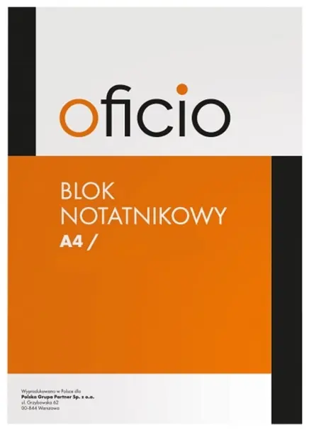 Blok notatnikowy A4/50k Oficio - Papiernicze i szkolne