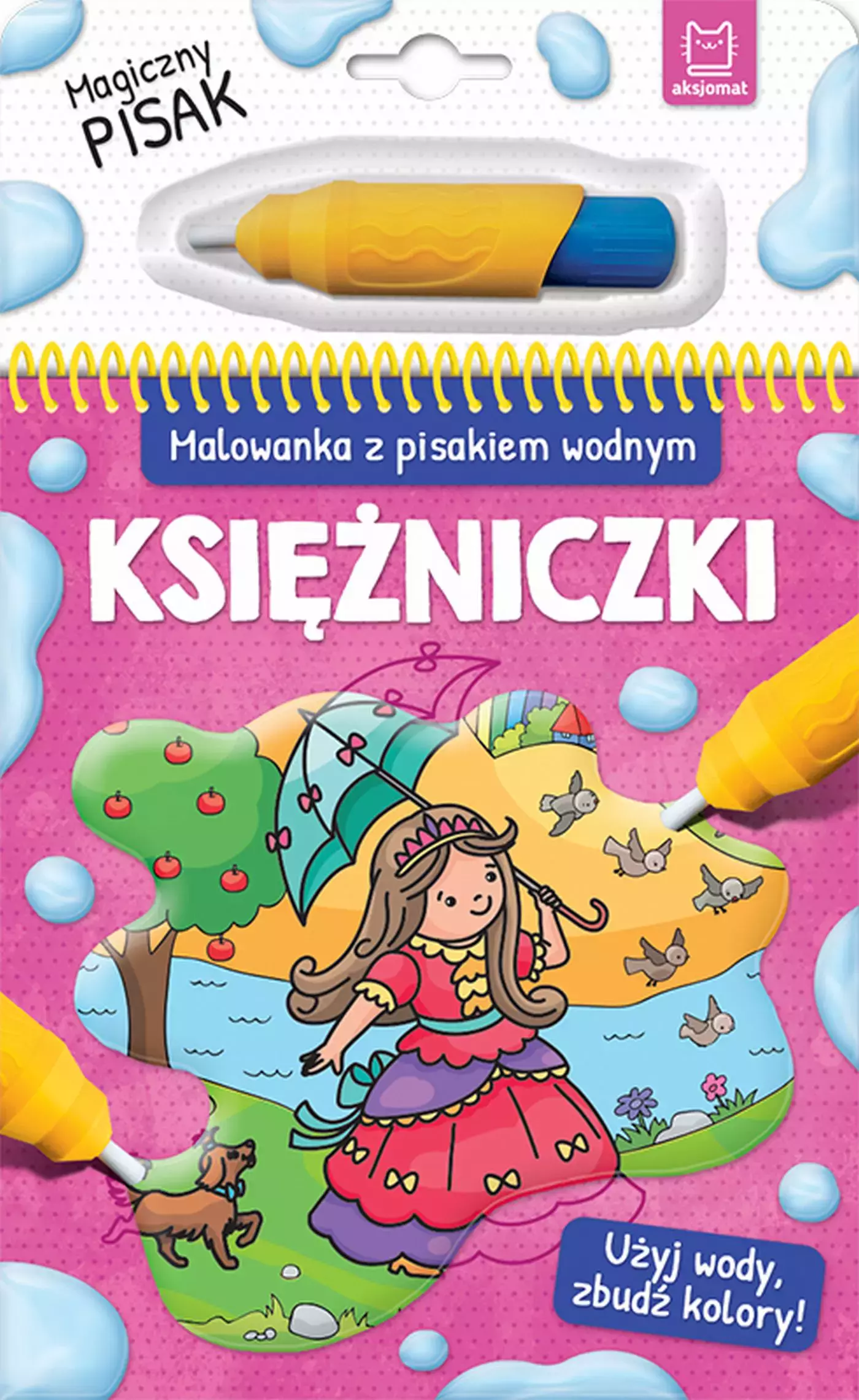 Malowanka z pisakiem wodnym. Księżniczki - Książki