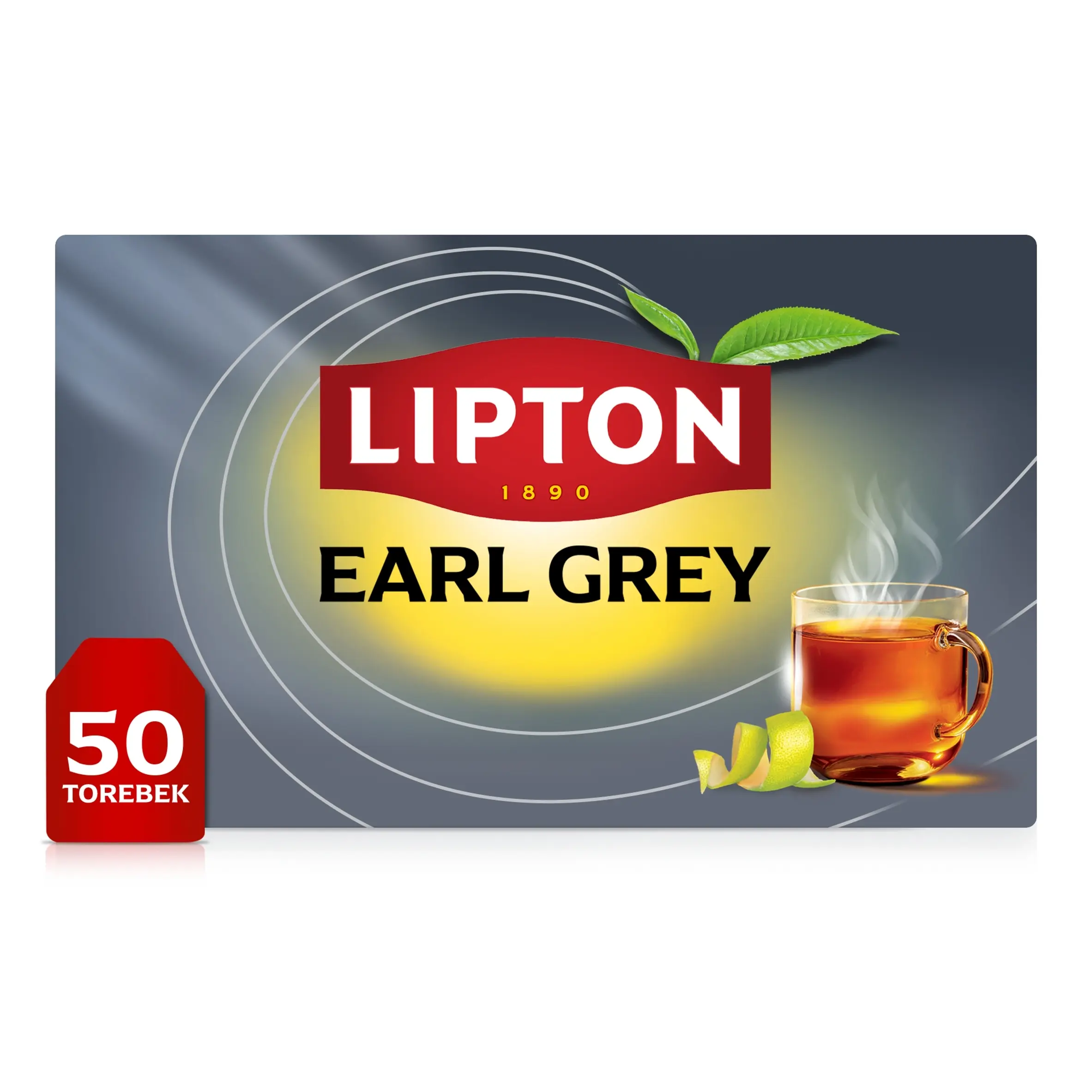 Herbata czarna Lipton Earl Grey, 75 g (50 torebek) - Papiernicze i szkolne