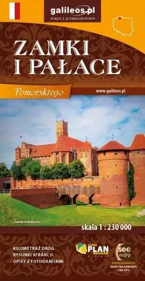 Zamki i pałace w. pomorskiego 1:230 000 - Książki