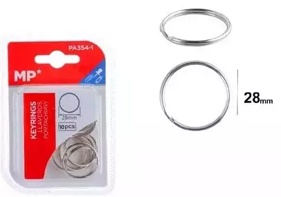 Pierścień do kluczy 28mm 10szt - Papiernicze i szkolne