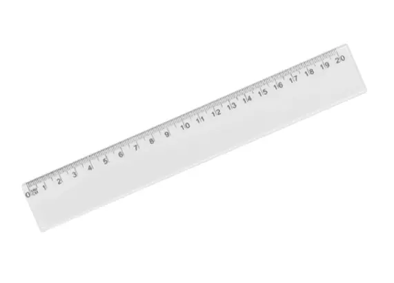 Linijka plastikowa 20 cm - Papiernicze i szkolne