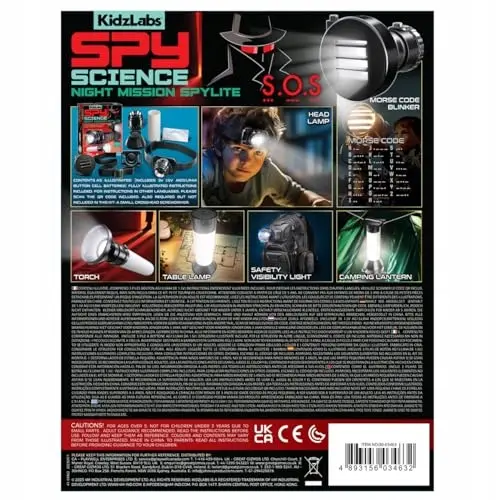 STEM Kit - Spy Flashlight 6 in 1 - KidzLabs - Zabawki