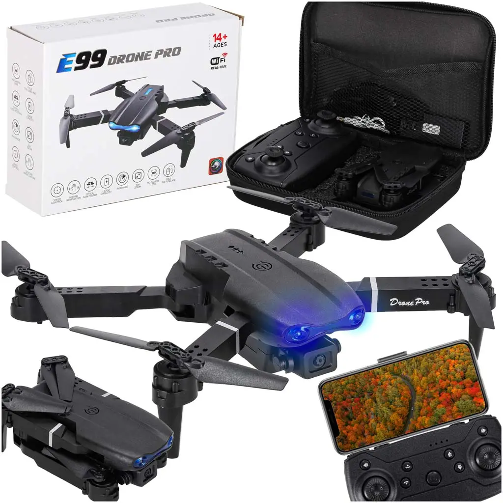 Dron RC E99 Pro podwójna kamera 720P headless - Zabawki