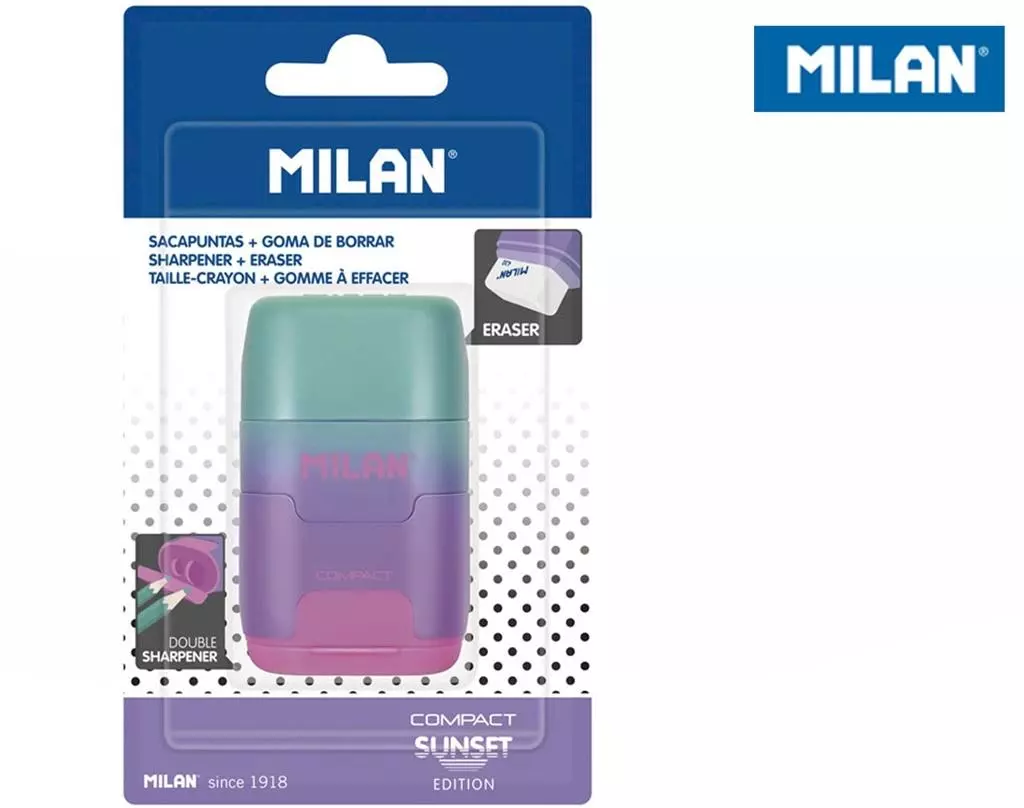 Temperówko-Gumka Compact Sunset MILAN - Papiernicze i szkolne