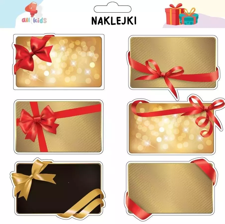 Naklejki na prezenty Boże Narodzenie 1 - Papiernicze i szkolne