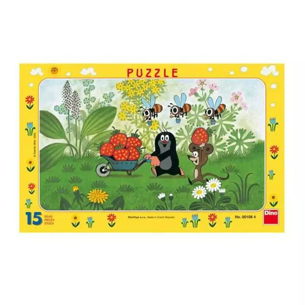 Puzzle Zbiory poziomek Krecik i Przyjaciele idealne dla dzieci 3+ - Puzzle