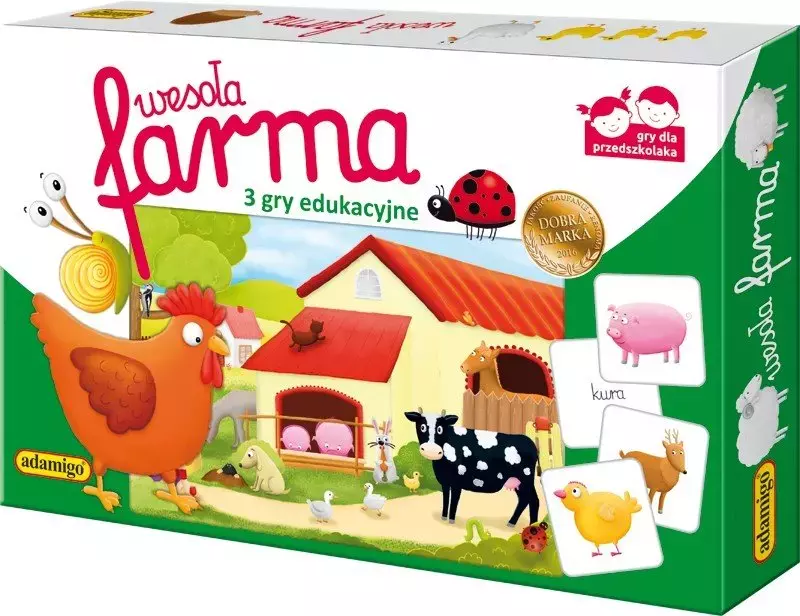 Wesoła farma. 3 gry edukacyjne - Gry