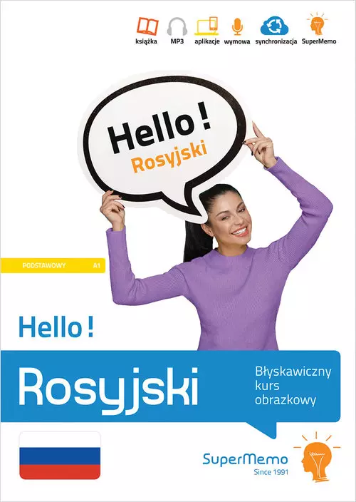 Hello! Rosyjski. Błyskawiczny kurs obrazkowy. Poziom podstawowy A1 - Książki