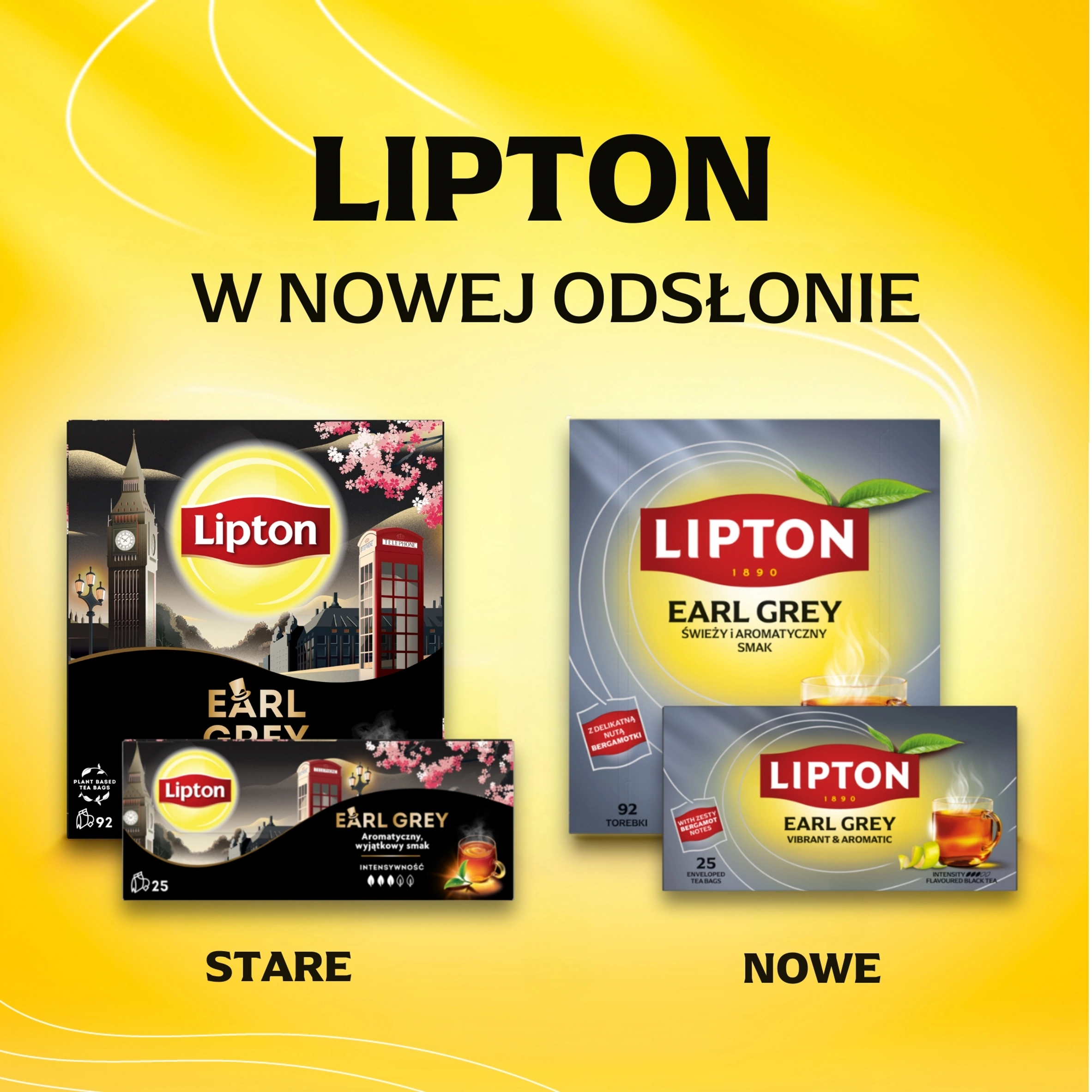 Herbata czarna Lipton Earl Grey, 75 g (50 torebek) - Papiernicze i szkolne