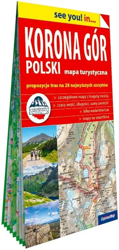 Korona Gór Polski. Mapa turystyczna - Książki