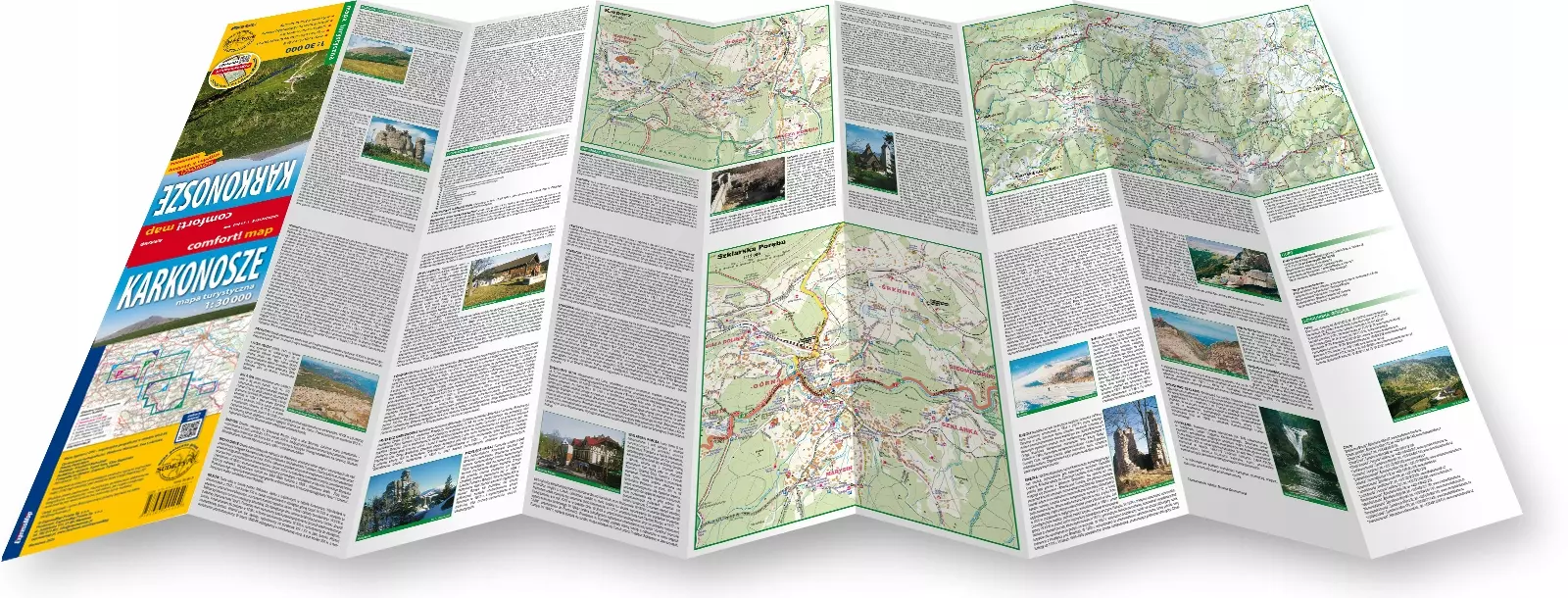 Karkonosze; laminowana mapa turystyczna 1:30 000 - Książki