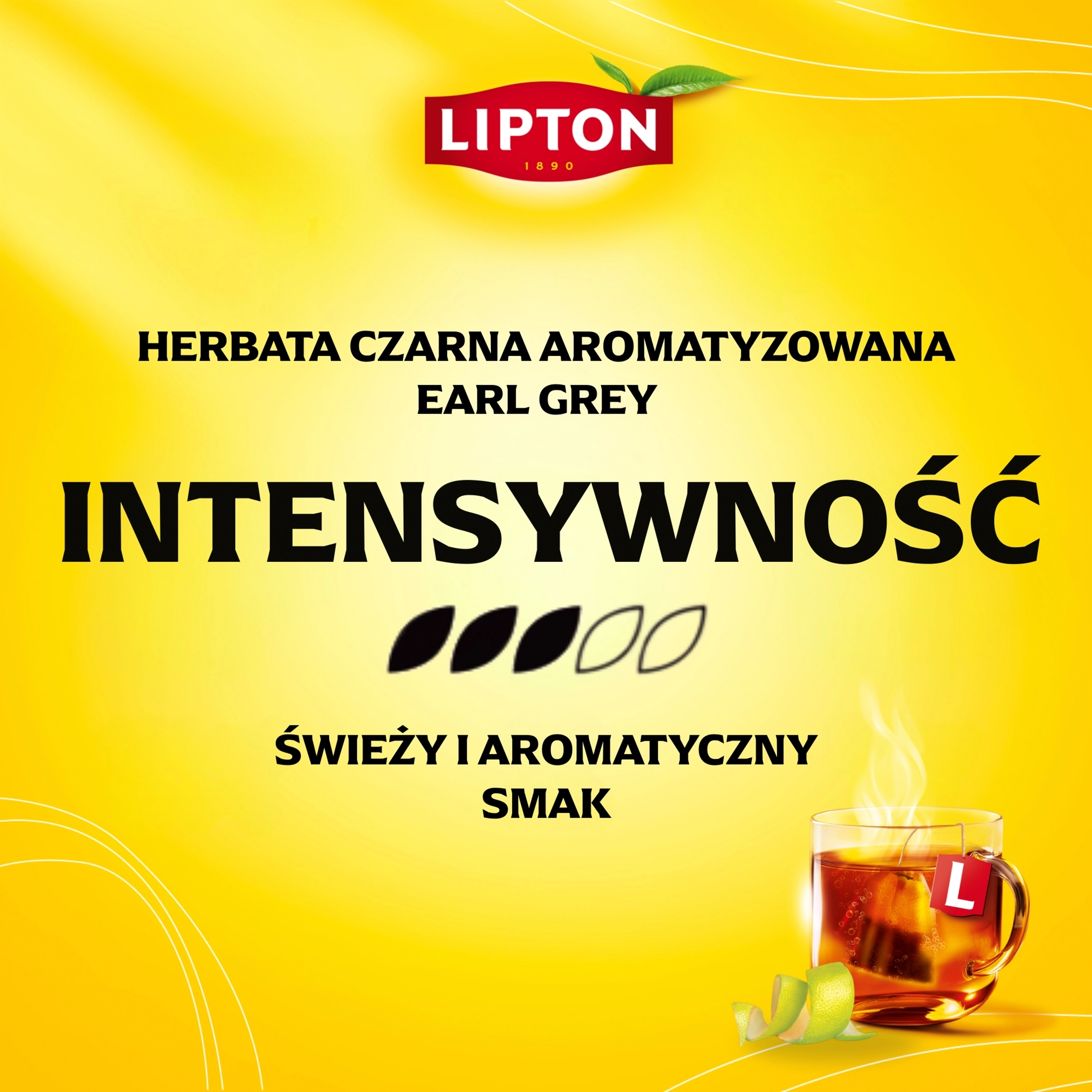 Herbata czarna Lipton Earl Grey, 75 g (50 torebek) - Papiernicze i szkolne