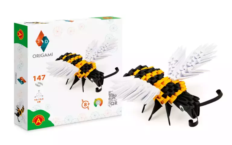 Origami 3D. Pszczoła (147 elementów) - Zabawki