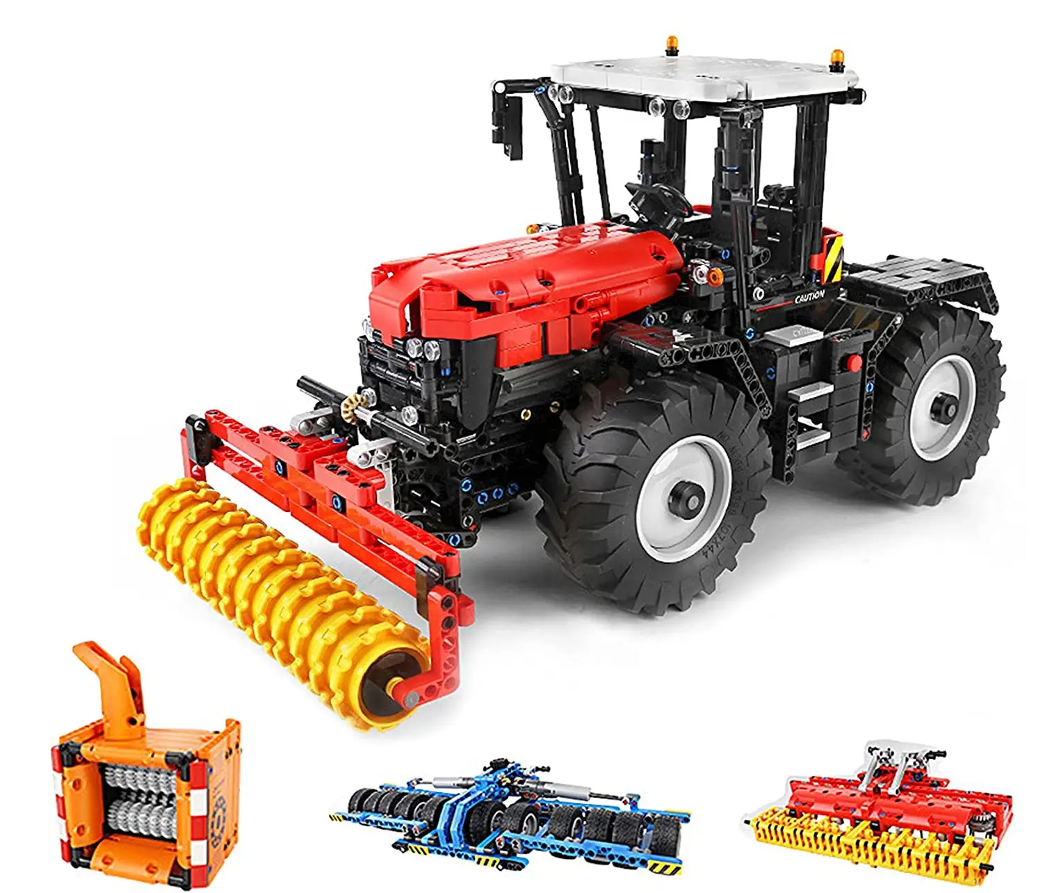 Klocki RC : Czerwony Traktor 2716el. - Zabawki