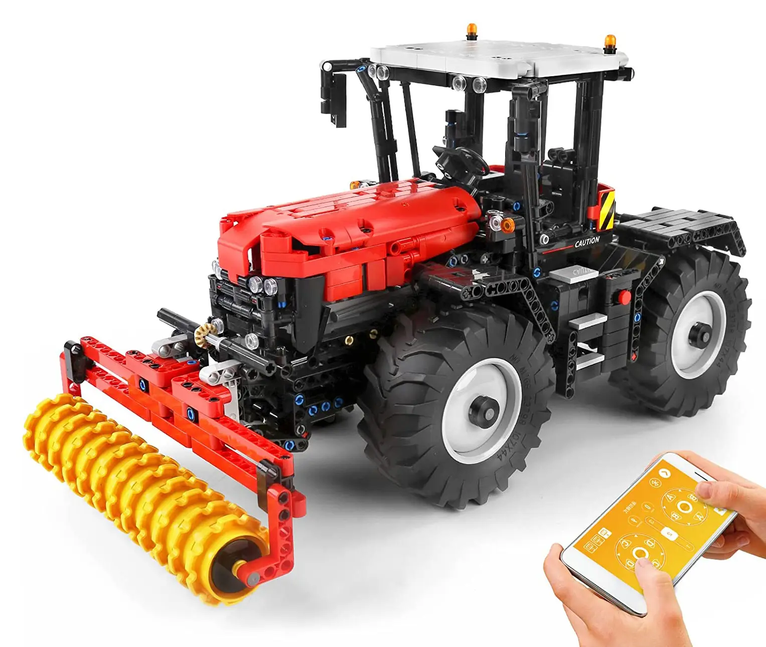 Klocki RC : Czerwony Traktor 2716el. - Zabawki