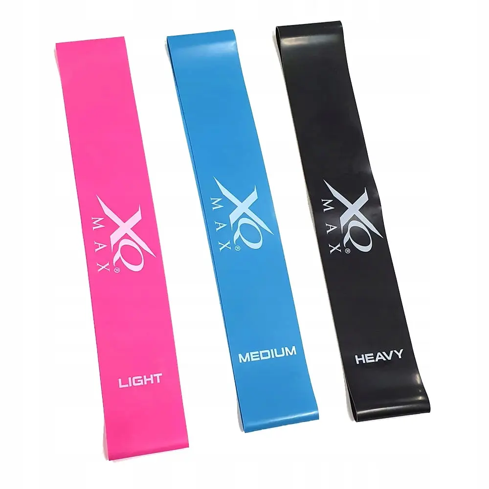 Zestaw 3 Gum Taśm do Ćwiczeń Stretch Band Xqmax - Elektronika i akcesoria