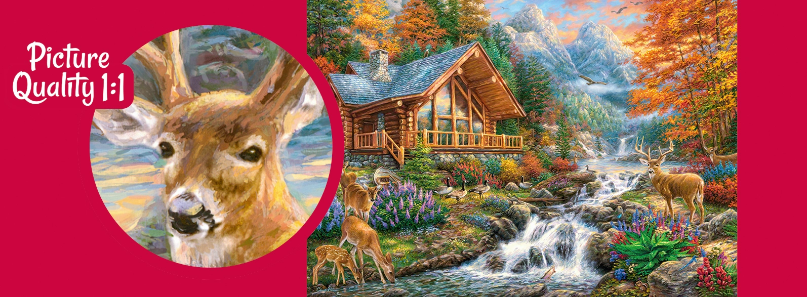 Puzzle 1000 elementów. Alpejski spokój 30400 - Puzzle