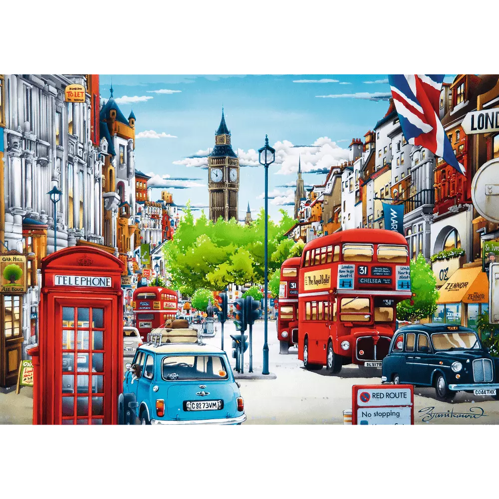 Puzzle 1000 elementów. Ulica Londynu - Puzzle