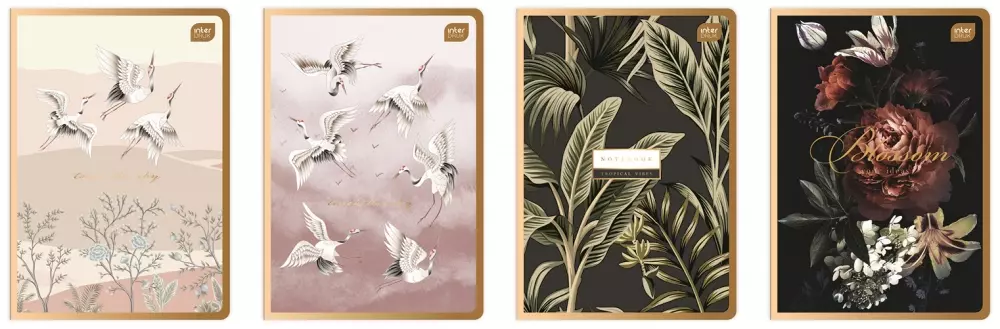 Zeszyt A5/80k kratka Metalc Satin Gold Int A 10 - Papiernicze i szkolne