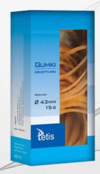 Gumki recepturki 43mm 15g. p10 TETIS - Papiernicze i szkolne