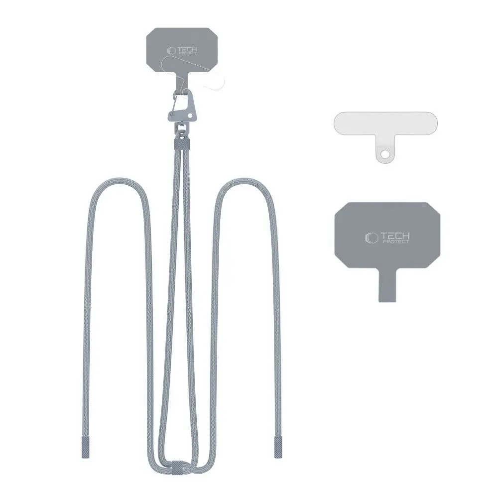 Tech-Protect C5S Rope Crossbody Strap Steel Grey - Elektronika i akcesoria