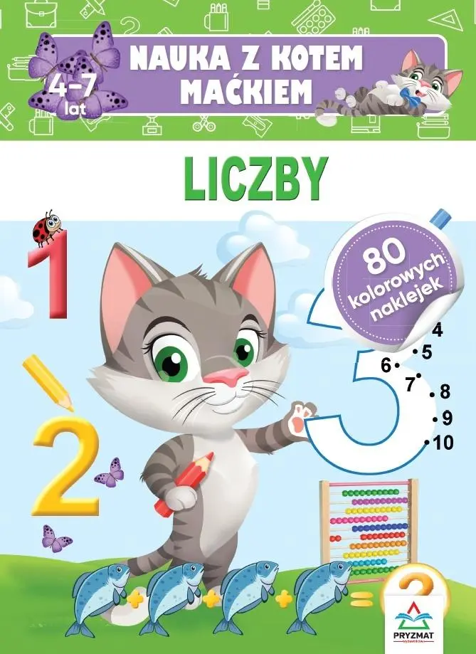 Nauka z kotem Maćkiem. Liczby - Książki