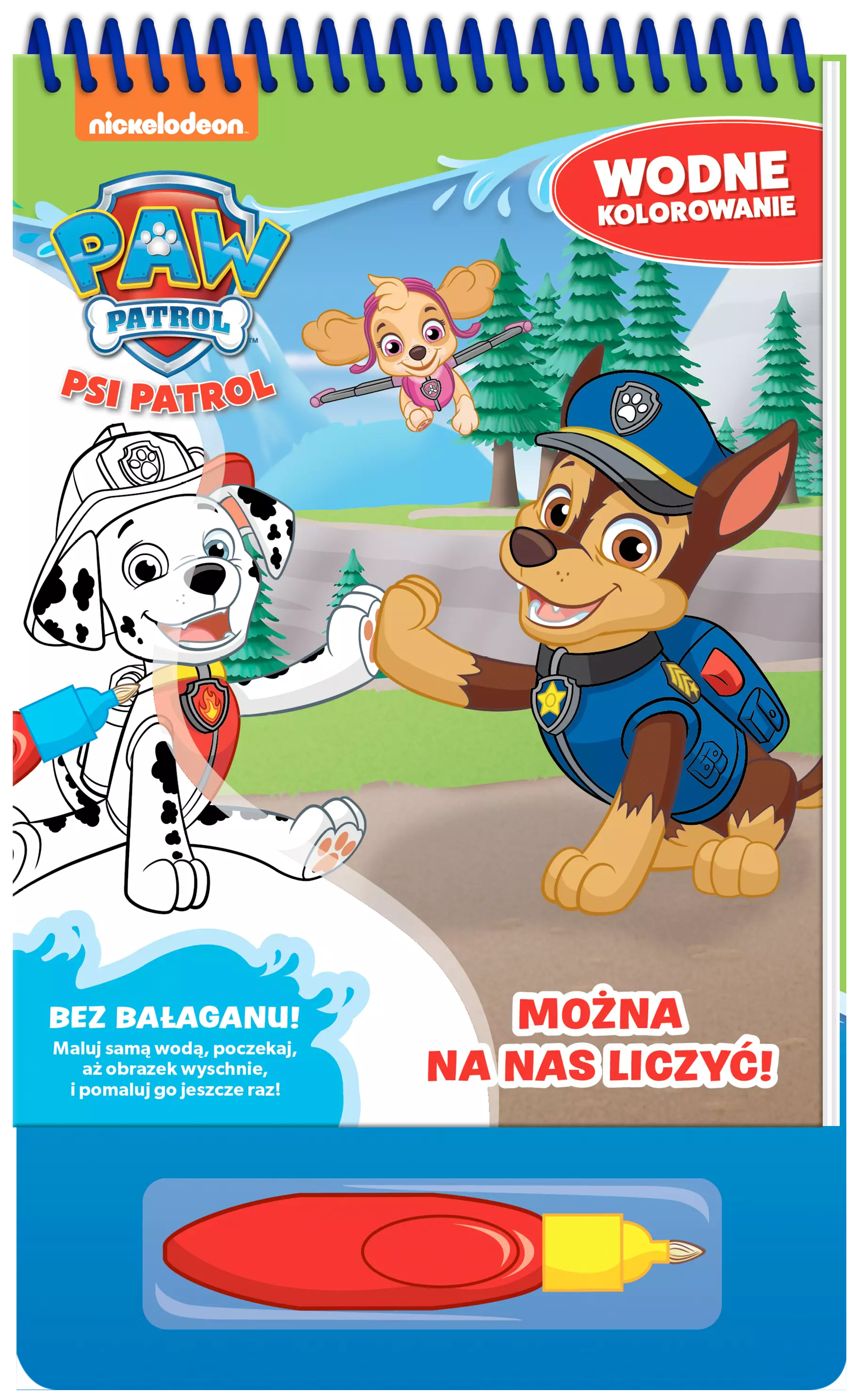 Można na nas liczyć. Psi Patrol. Wodne kolorowanie - Książki
