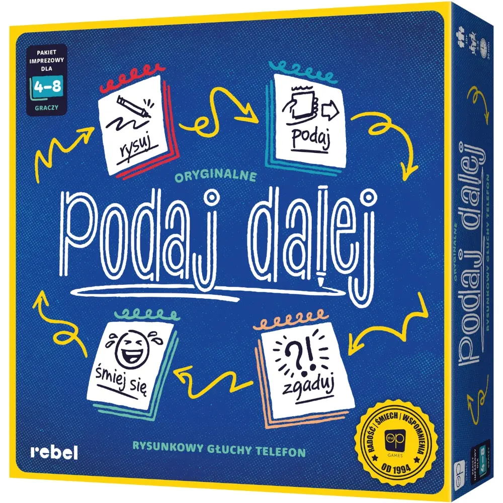 Podaj dalej! imprezowa gra skojarzeniowa 4-8 osób, wiek 10+ - Gry