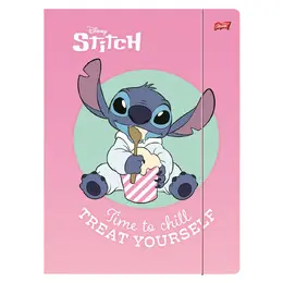 Teczka z gumką. A4 300 g/m2. Stitch - Książki