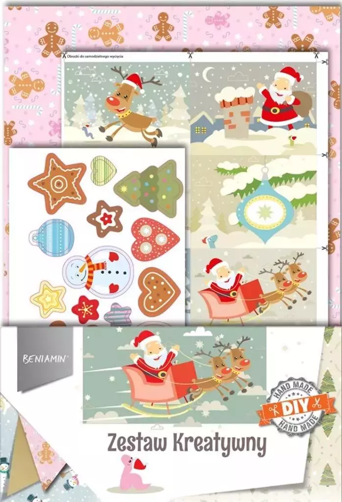 Zestaw kreatywny świąteczny Klasyczny - Papiernicze i szkolne