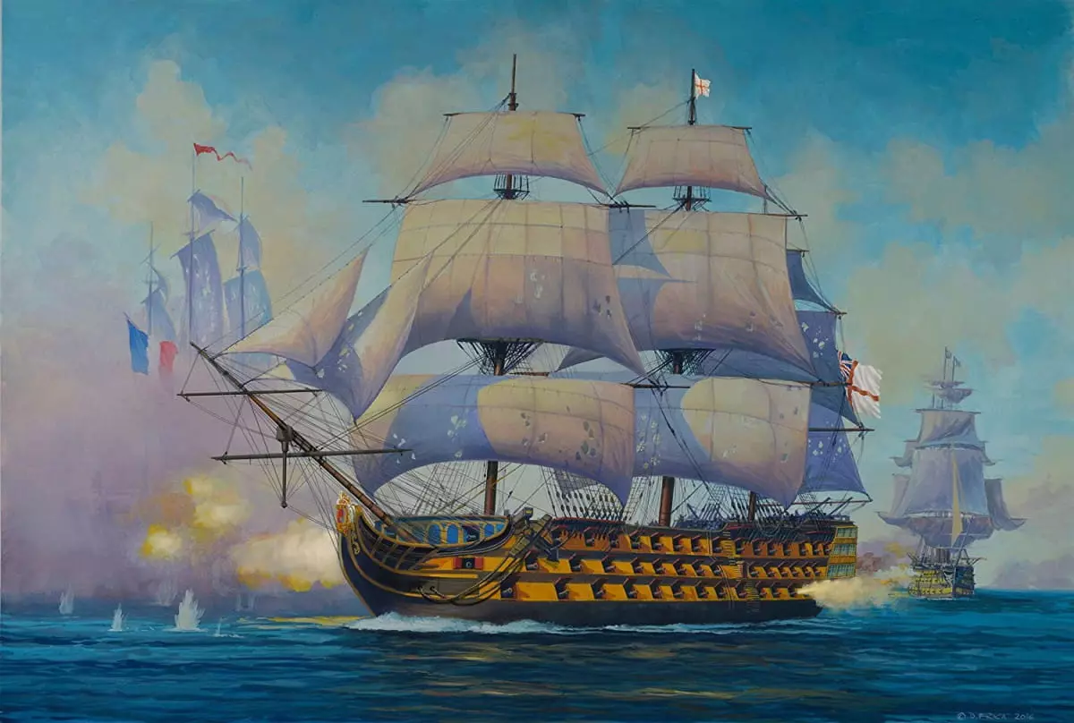 Model do sklejania. HMS Victory, 1:450 - Zabawki