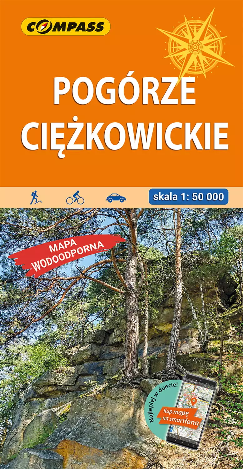 Pogórze Ciężkowickie. Mapa laminowana 1:50 000 - Książki
