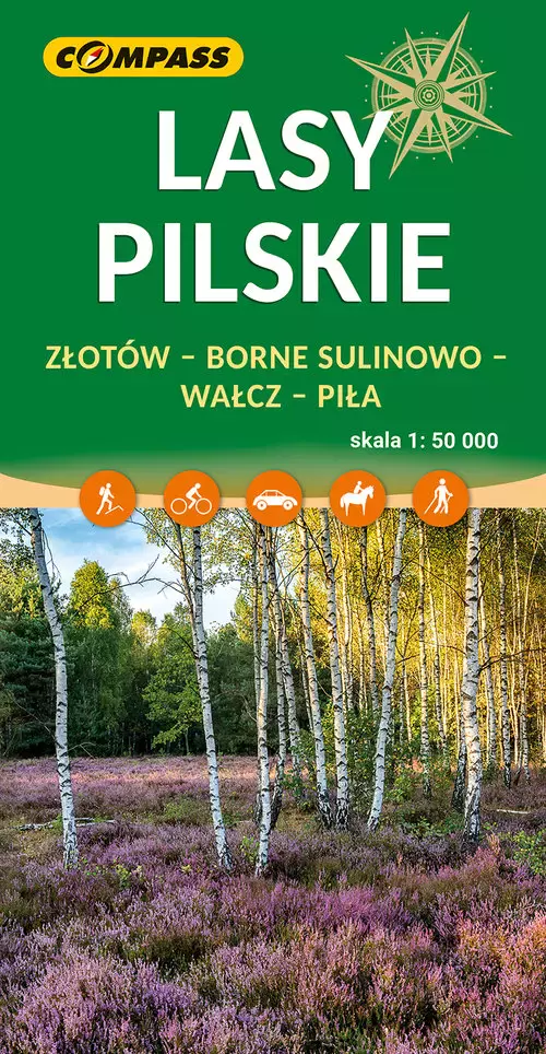 Mapa Lasy Pilskie - Książki
