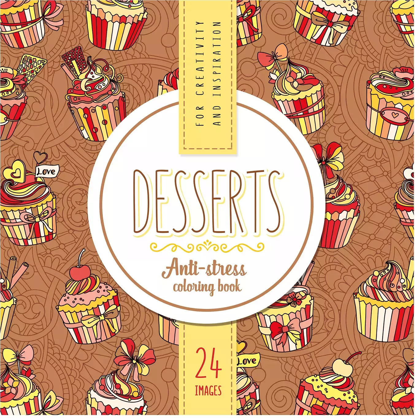 Kolorowanka antystresowa 200x200 12 Desserts - Książki