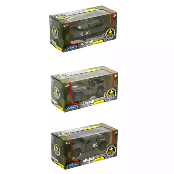 WELLY Action Force Pojazd wojskowy 12cm w pudełku 89190 mix cena za 1 szt - Zabawki