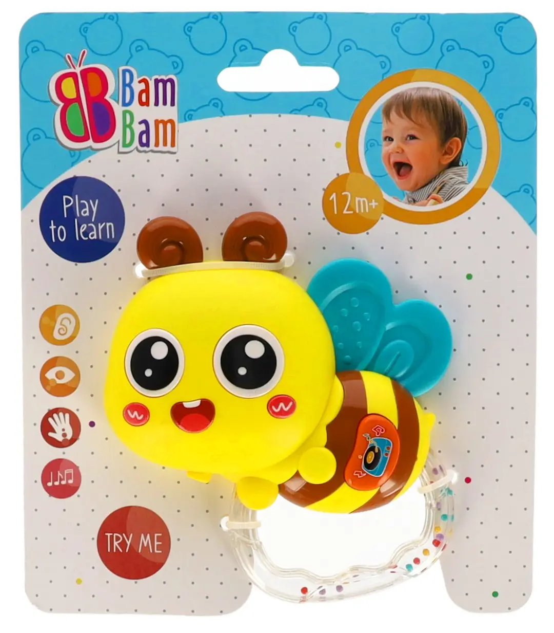 Grzechotka Muzyczna PszczÓŁka Na Baterie Bam Bam 592790 - Zabawki