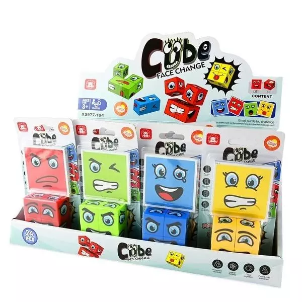 Gra Montessori - kostki emotki emocje MIX - Gry