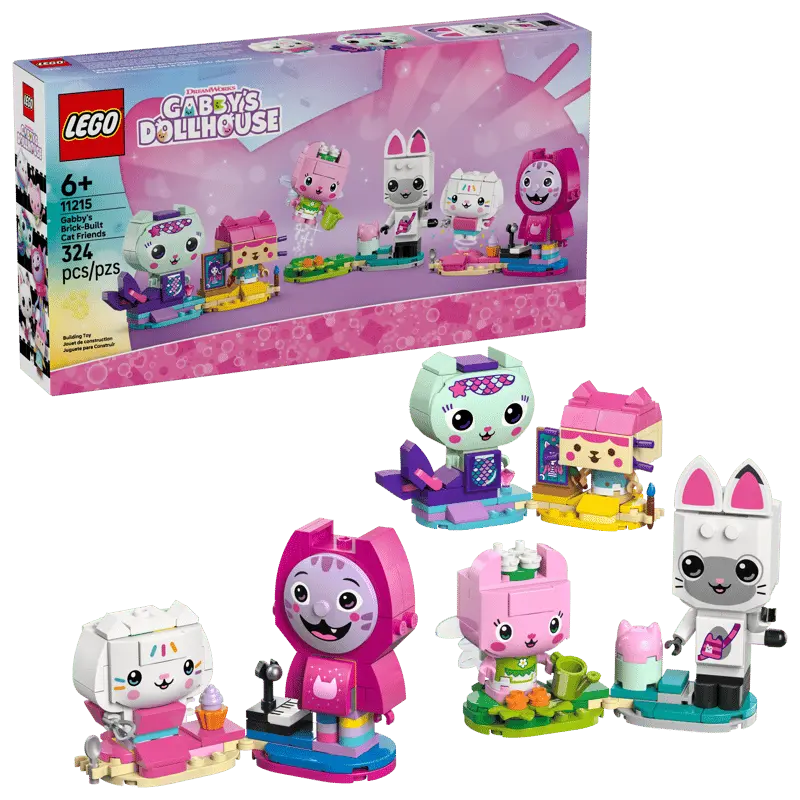 LEGO Koci domek Gabi Koci przyjaciele Gabi z klocków 11215 (3 sztuki) - Zabawki