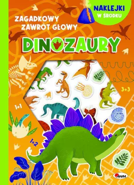 Dinozaury - wypukłe naklejki. Zagadkowy zawrót głowy - Książki