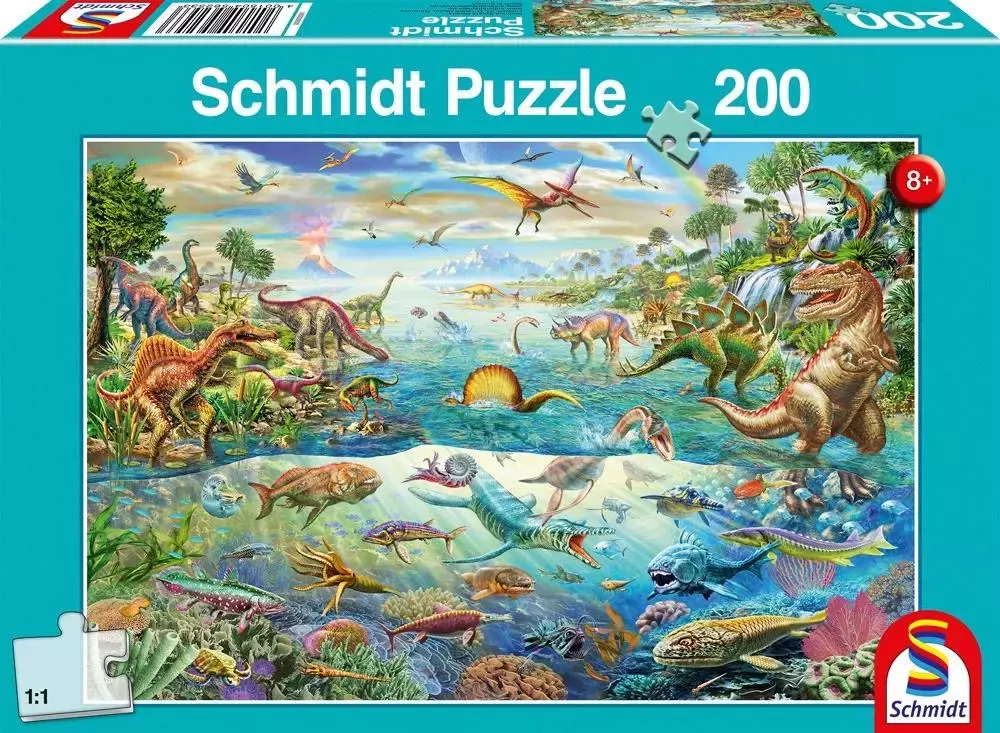 Puzzle 200 Świat dinozaurów G3 - Puzzle