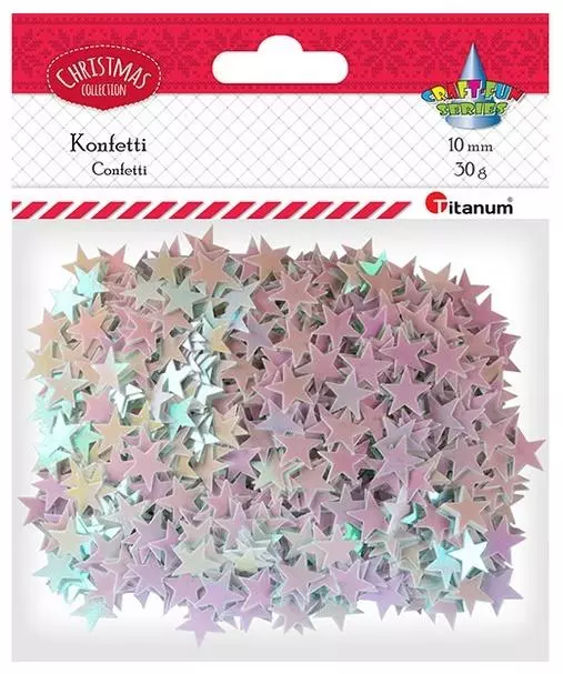 Konfetti gwiazdki 30g bladoróżowe - Impreza