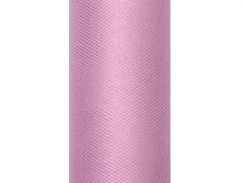 Tiul gładki, pudrowy róż, 0,30 x 9m - Papiernicze i szkolne