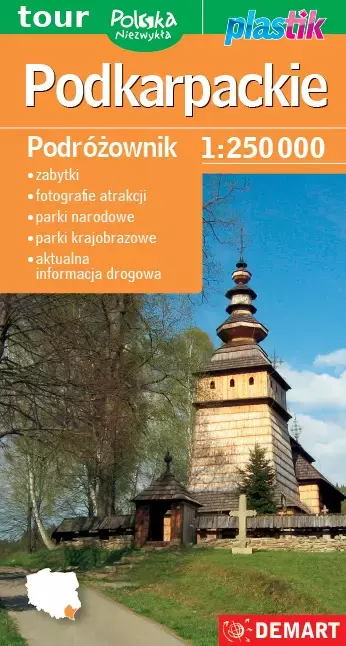Województwo podkarpackie. Podróżownik, 1:250 000 - Książki