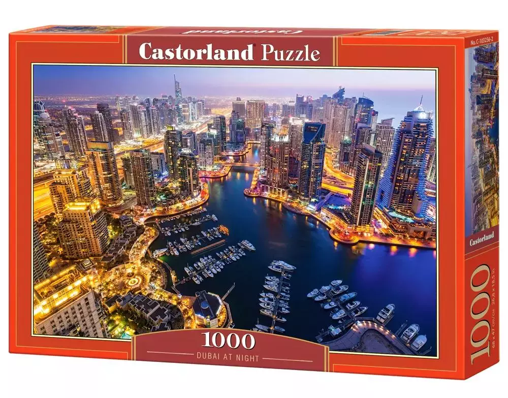 Puzzle 1000 elementów. Dubaj nocą - Puzzle
